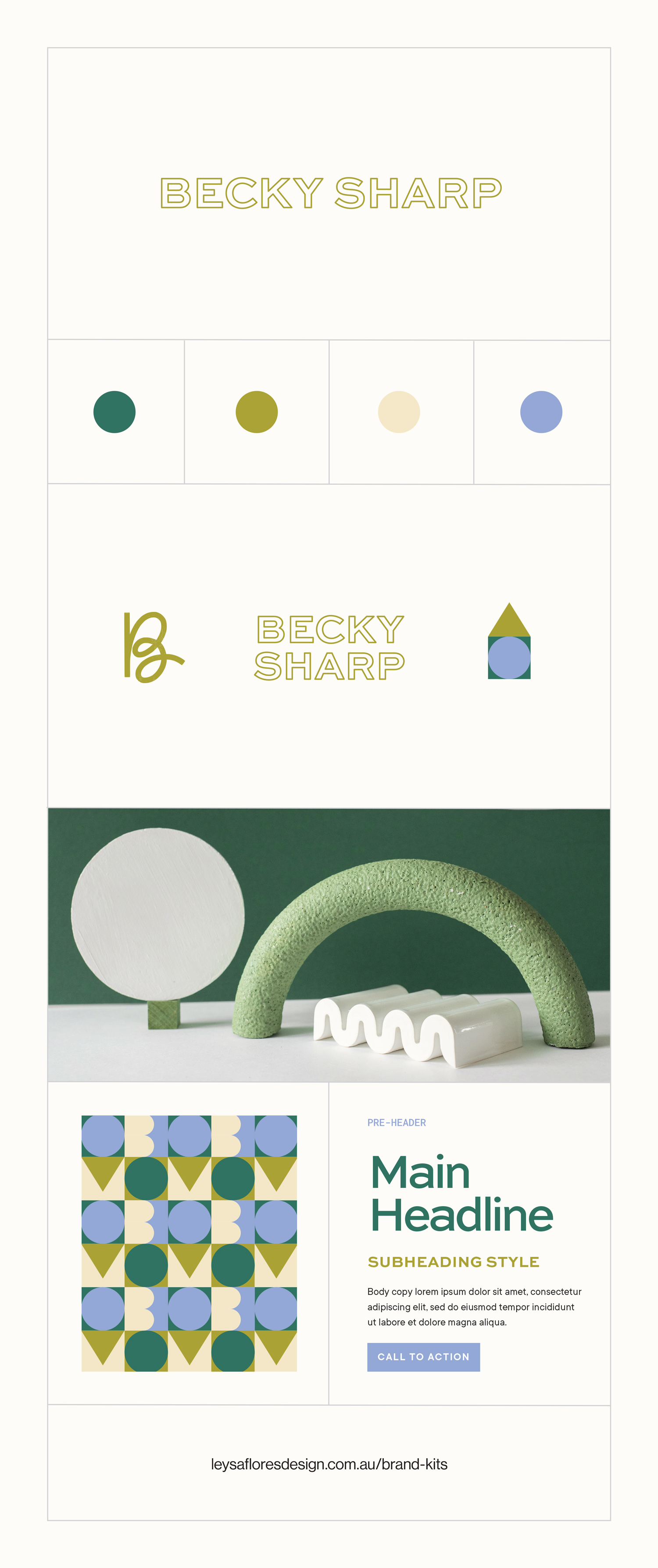 Becky Sharp brand kit by Leysa Flores Design