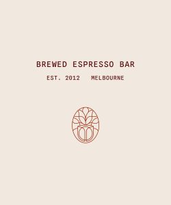 Brewed customisable brand kit for a coffee espresso bar by Leysa Flores Design