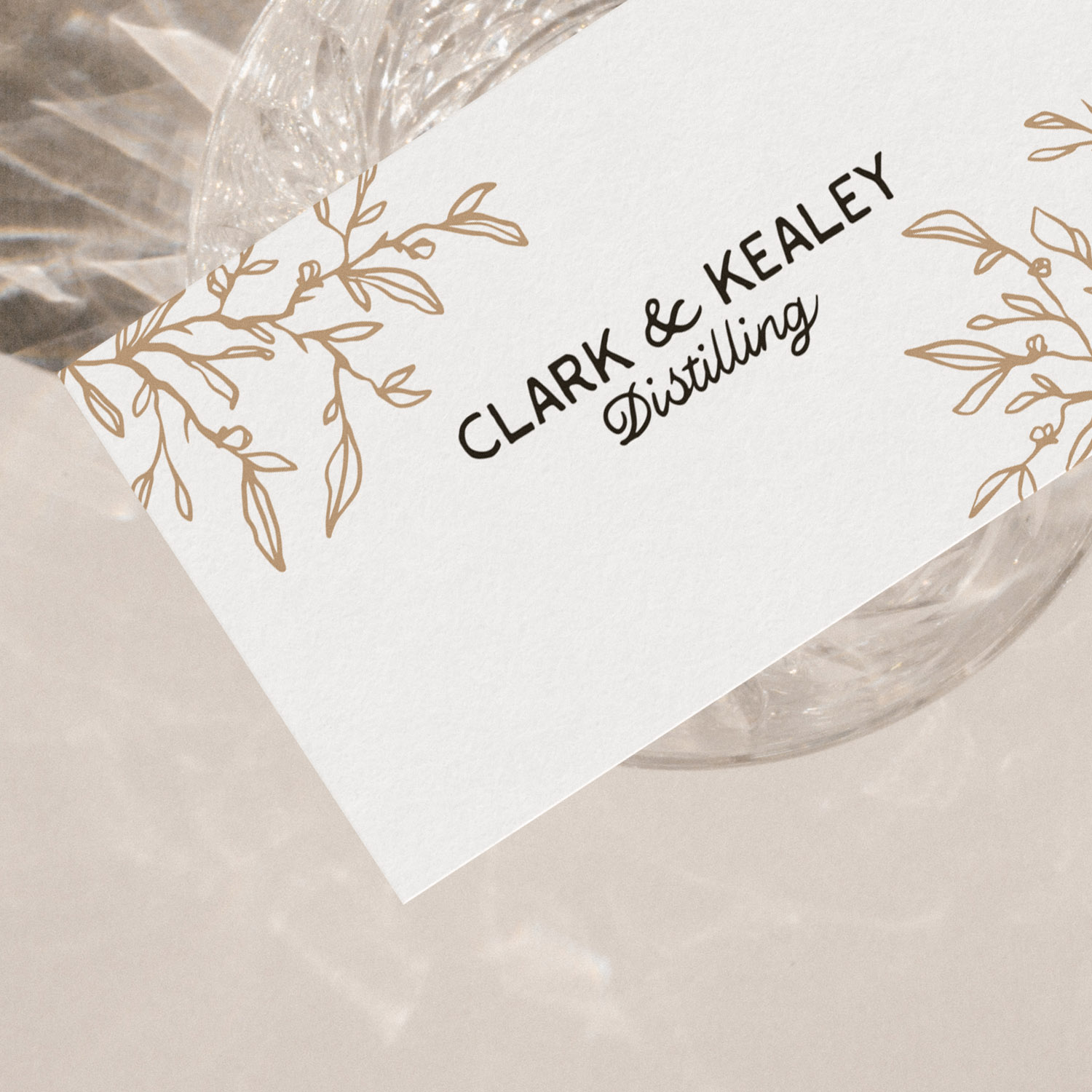 Clark and Kealey Distilling brand identity by Leysa Flores Design