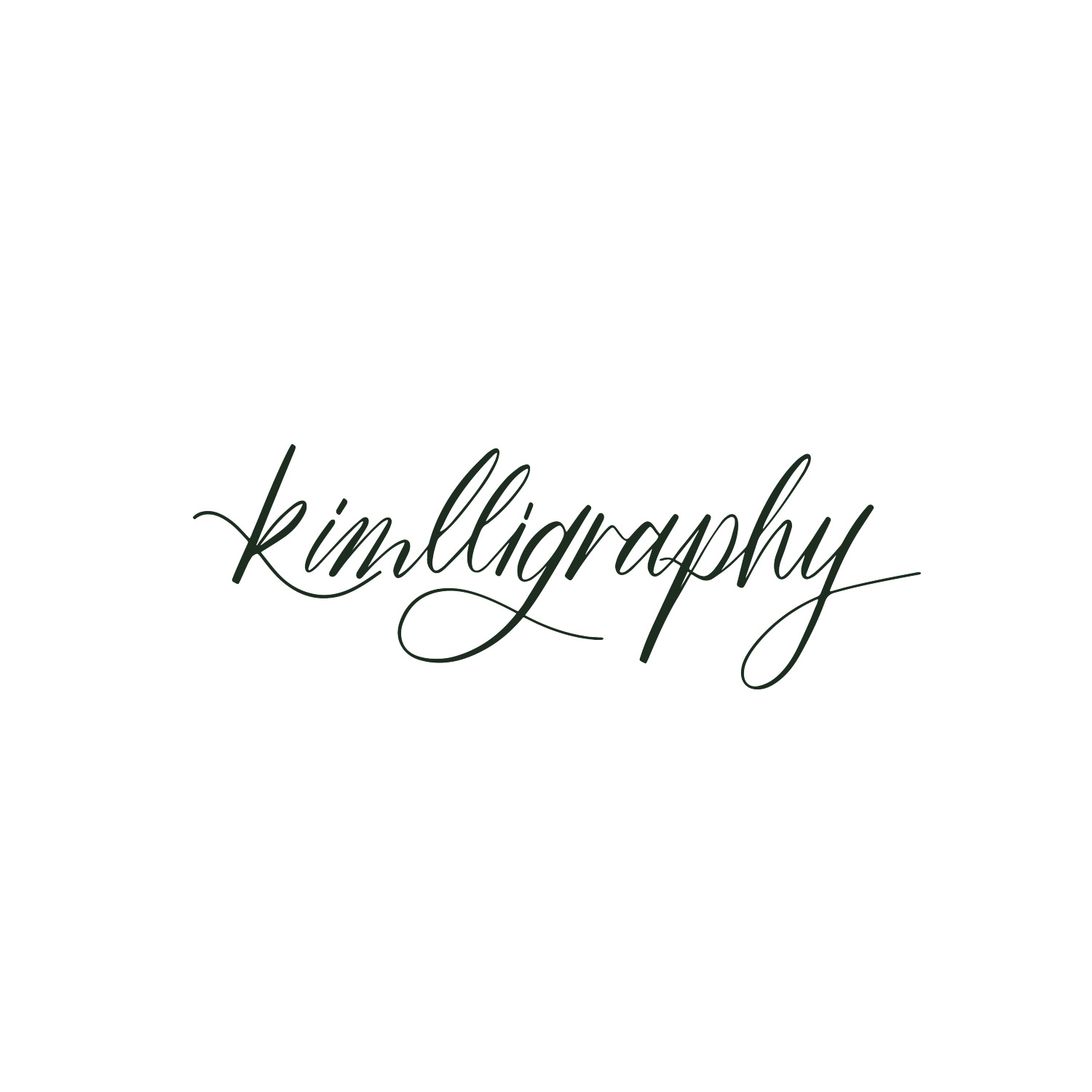 Kimlligraphy branding by Leysa Flores Design