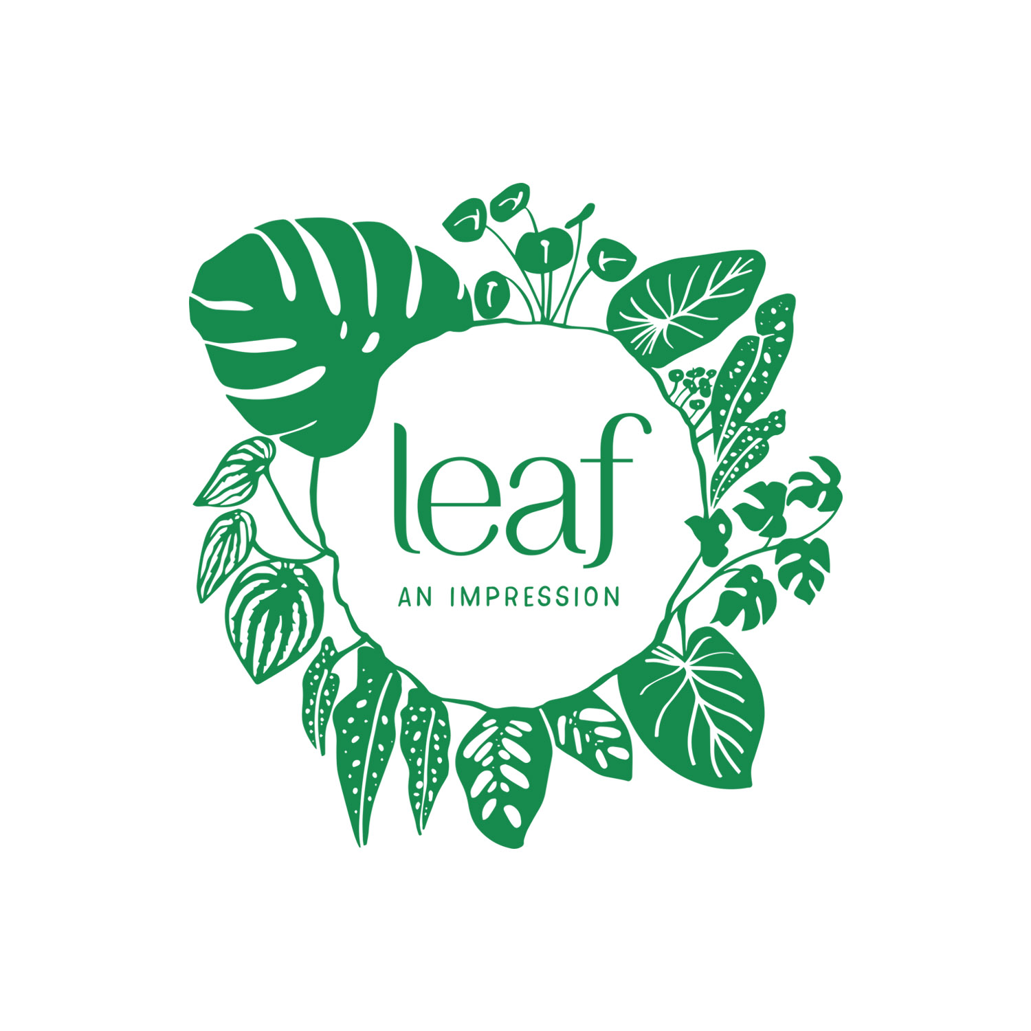 Leaf An Impression brand identity by Leysa Flores Design