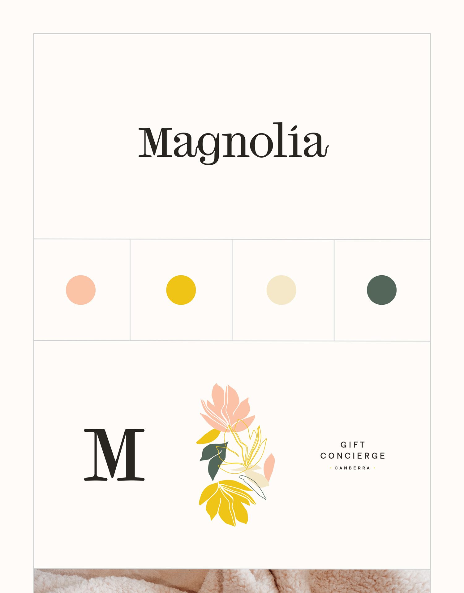 Magnolia brand kit by Leysa Flores Design